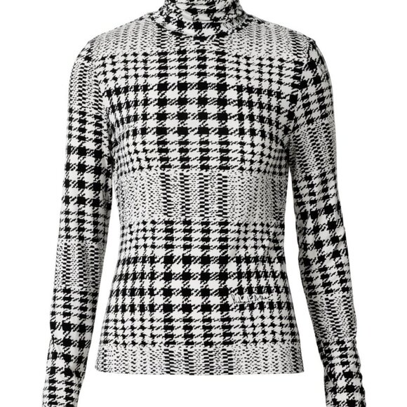 RICHARDS ALLEN x H&M WOMEN HOUNDSTOOTH SHIRT BLOUSE Sz-M - Picture 9 of 9